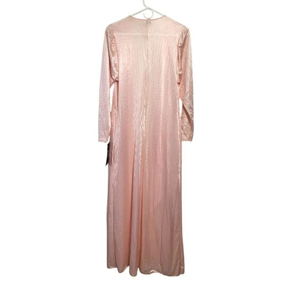 #36 Henson Kickernick Vintage Pink Nylon Long Womens Robe W/Tag, Size M - Picture 3 of 13